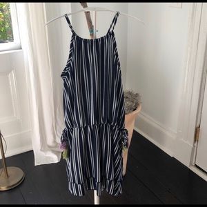 SOLD Vintage Havana striped dress with tassels